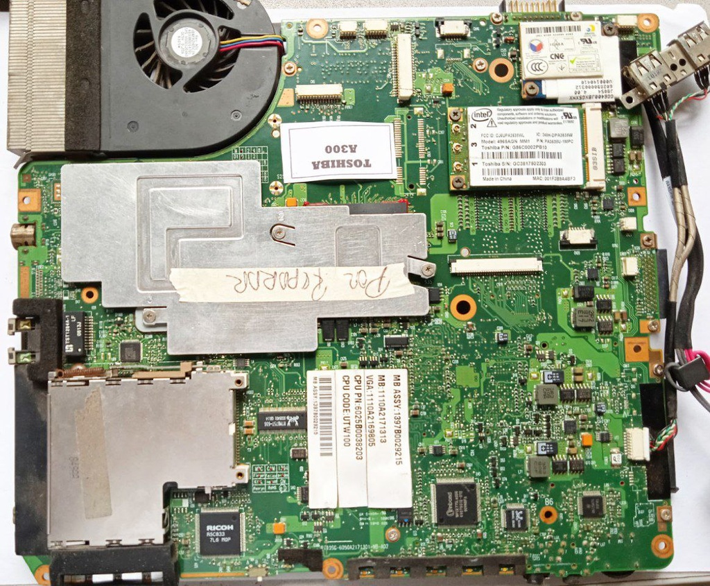 Motherboard para laptop Toshiba A300 A305 cód: 6050A2171501