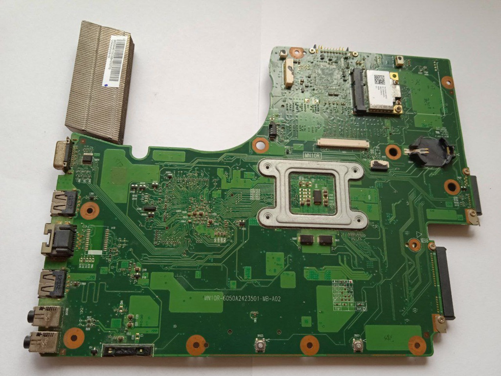 Motherboard para laptop  Toshiba Satellite C650, C655 cód: MN10R-6050A2423501-MB (solo para respuesto)