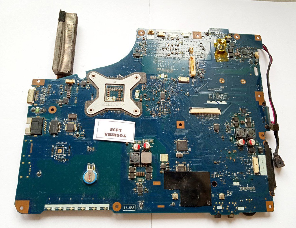 Motherboard para laptop Toshiba L455 L450 cód: LA-5822P (solo para repuesto)