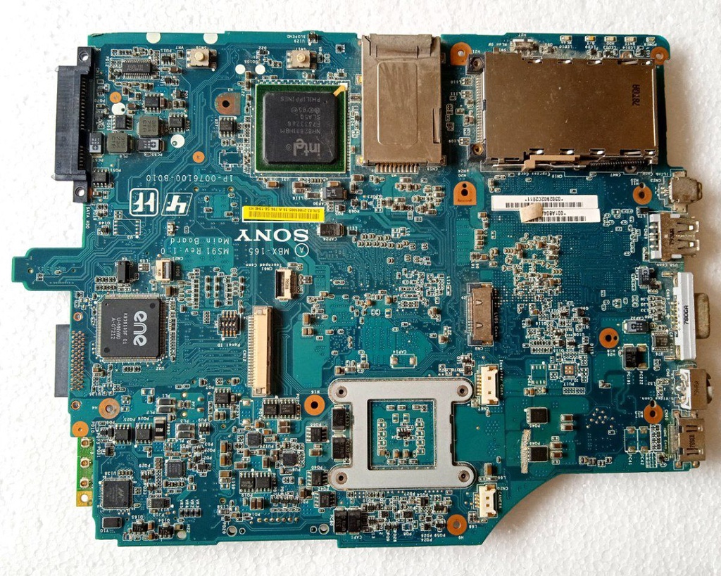 Motherboard para laptop Sony VAIO VGN-FZ cód: MBX-165, MS91 REV: 1 (solo para repuesto)