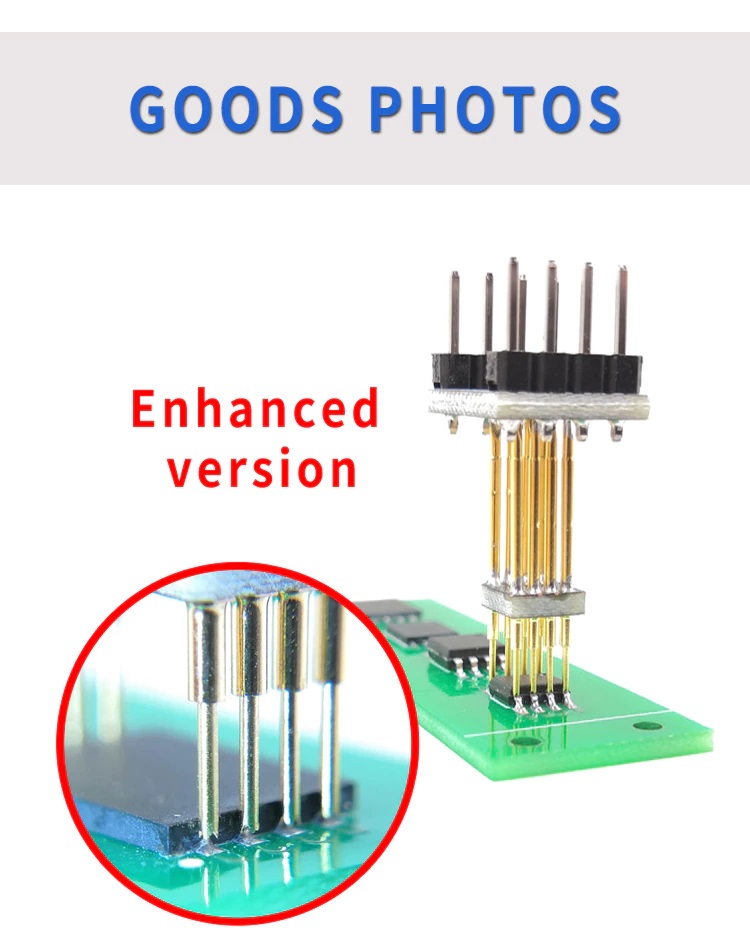 Programador Adaptador  Cable DIP 8 SPI Flash WSON 6X5  Mejorado