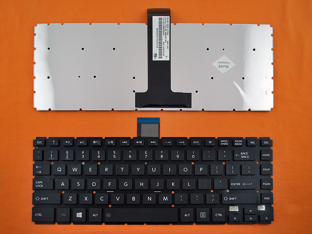 Teclado para Toshiba Satellite L40-B, L40D-B, L45-B, L40DT-B, L40T-B, US, Nuevo