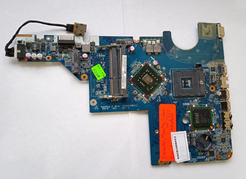 Motherboard para laptop HP Pavilion G42 CQ42 P/N: DA0AX3MB6C2 (solo para repuesto)