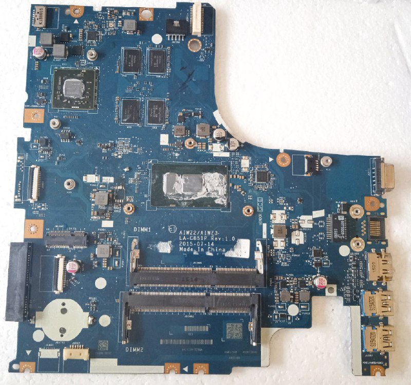 Motherboard para laptop Lenovo IdeaPad 500-15ISK cód: AIWZ2/AIWZ3  LA-C851P (solo para repuesto)