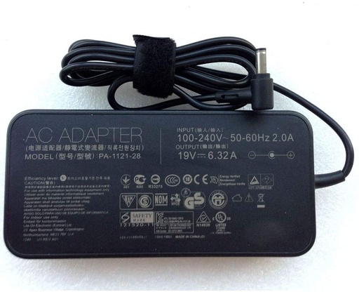 CARGADOR ORIGINAL PARA LAPTOP ASUS PA-1121-28 120W 19V 6.32A Slim AC