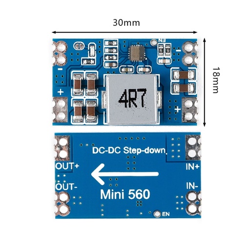 Modulo de Fuente de voltaje estabilizado mini560, DC-DC  (5v)