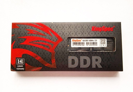 Memoria Ram Kingspec Ddr3 8gb Para Portatil 1600 mhz , 1.35v