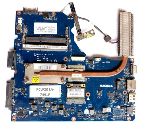 Motherboard para laptop Advance Ken Brown Olivetti Pcw20 P/N: LA-7491P (solo para repuesto)