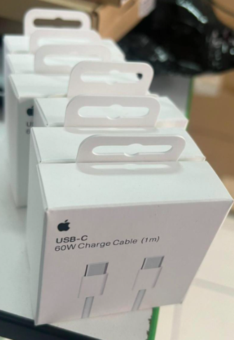 CABLE ORIGINAL GRABADO APPLE Y ENMALLADO  USB-C A USB-C DE 1M PARA iPhone, iPad, MAC